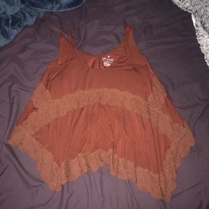 AE Soft and Sexy Lace Detailed Foley Tank